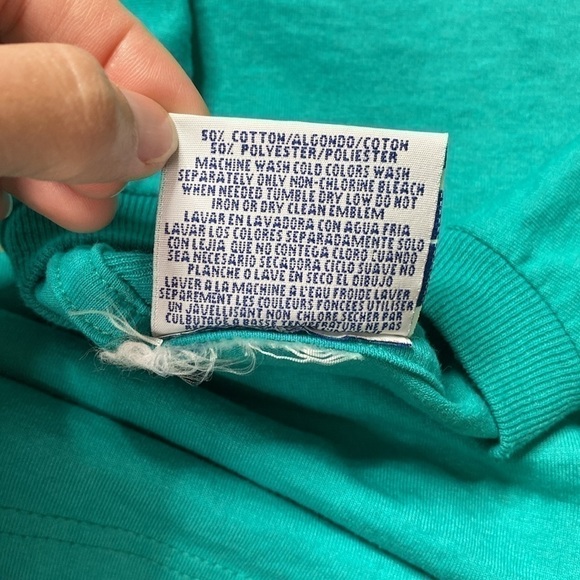 Vintage Endless Designs Easter Hound Dog Green Tshirt 90s Size Large - Picture 9 of 9